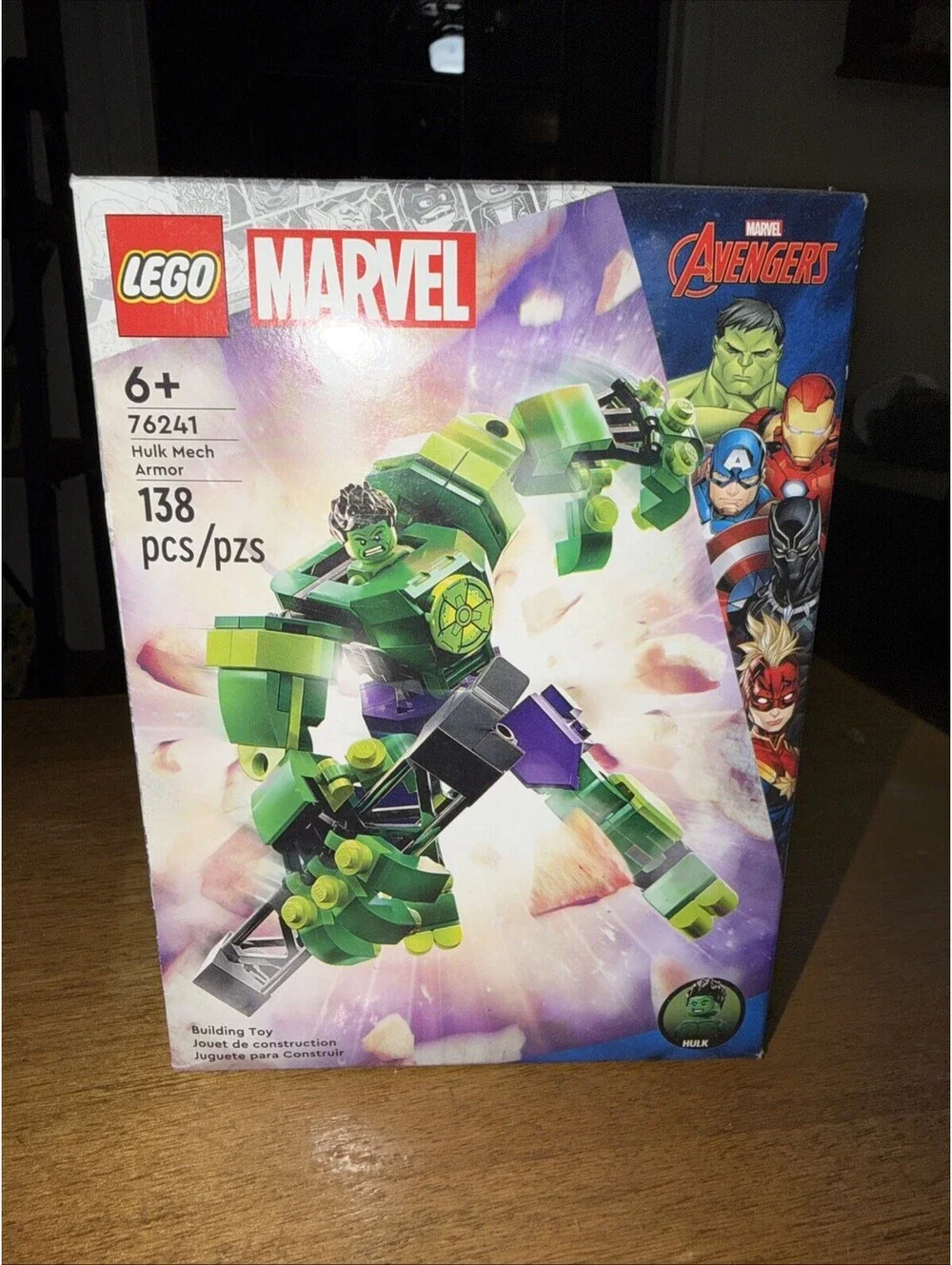 Lego MARVEL Avengers HULK MECH ARMOR 138 pcs BUILDING SET 76241 *sealed